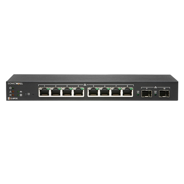 SonicWall 02-SSC-2463 | SWS12-8POE 8x GbE PoE with 2x GbE SFP Ports Desktop Managed Switch Refurbished -  refurbished available on Gotodirect