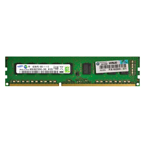 HP 662609-571 | 4GB DDR3-1600MHz PC3-12800 ECC Unbuffered UDIMM CL11 2Rx8 1.5V 240-Pin Memory Module Refurbished - Hewlett-Packard (ou HP en abrégé) refurbished available on Gotodirect