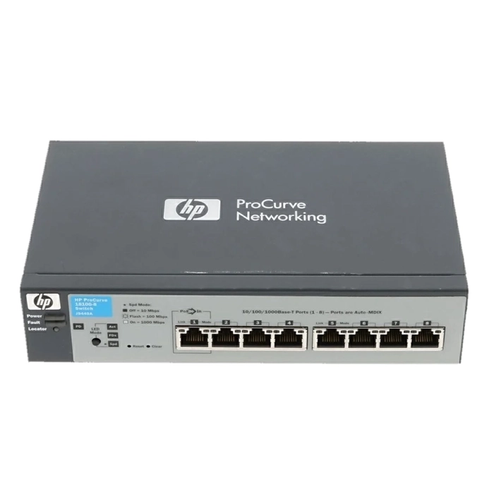 Buy HP J9449-69001 | OfficeConnect 1810 Series V1810-8G 8 x 10/100/1000Base-T RJ-45 Layer 2 Managed Gigabit Ethernet Network Switch Refurbished - $197.88 HP J9449-69001 | OfficeConnect 1810 Series V1810-8G 8 x 10/100/1000Base-T RJ-45 Layer 2 Managed Gigabit Ethernet Network Switch Refurbished - Hewlett-Packard (ou HP en abrégé) refurbished available on Gotodirect