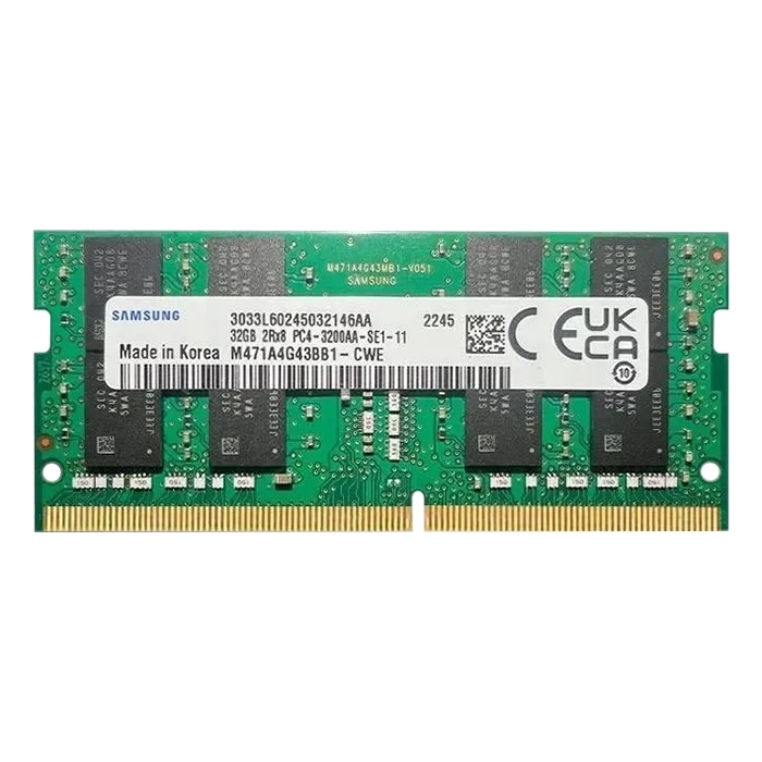 Samsung M471A4G43BB1-CWE | 32GB DDR4-3200MHz PC4-25600 Non-ECC Unbuffered SODIMM CL22 2Rx8 1.2V 260-Pin  Memory Module Refurbished - Samsung refurbished available on Gotodirect
