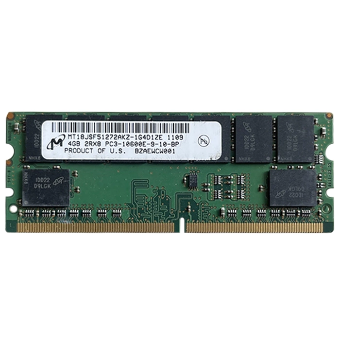 Micron MT18JSF51272AKZ-1G4D1 | 4GB DDR3-1333MHz PC3-10600 ECC Unbuffered Mini-UDIMM CL9 2Rx8 1.5V 244-Pin Memory Module Refurbished -  refurbished available on Gotodirect