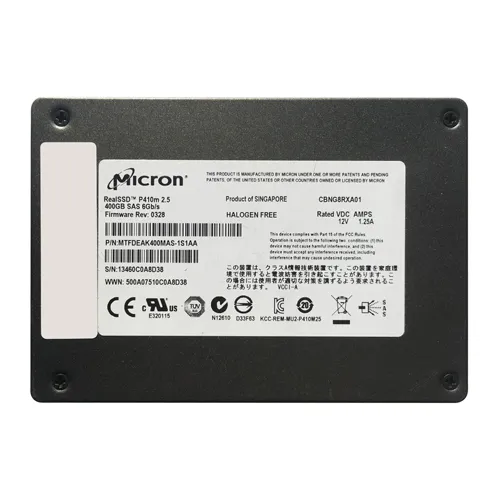 Micron MTFDEAK400MAS-1S1AA | RealSSD P410m 400GB Multi-Level Cell SAS 6Gb/s NAND Flash 2.5-Inch Solid State Drive Refurbished -  refurbished available on Gotodirect