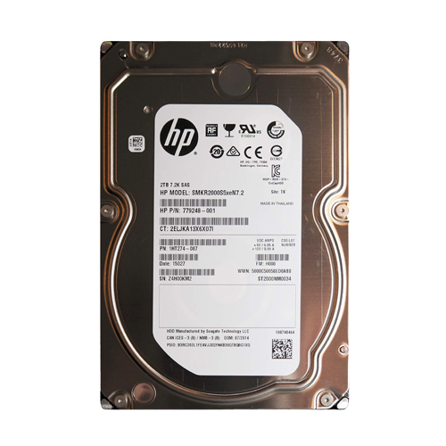 HP 779248-001 | 2TB 7200RPM SAS 12Gb/s 3.5-Inch Hard Drive for 3PAR StoreServ 8000 Refurbished - Hewlett-Packard (ou HP en abrégé) refurbished available on Gotodirect