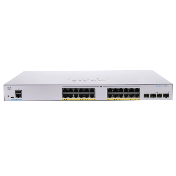 Cisco CBS350-24P-4G-RF | Business 350 Series CBS350-24P-4G 24 x RJ-45 Ports PoE+ 10/100/1000Base-T 4 x SFP Ports Layer 3 Managed Rack-mountable Gigabit Ethernet Network Switch Refurbished - Cisco Systems Inc. refurbished available on Gotodirect