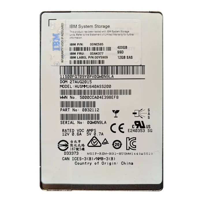Buy IBM 00NC585 | 400GB SAS 12Gb/s 2.5-Inch Solid State Drive Refurbished - $901.88 IBM 00NC585 | 400GB SAS 12Gb/s 2.5-Inch Solid State Drive Refurbished - refurbished available on Gotodirect
