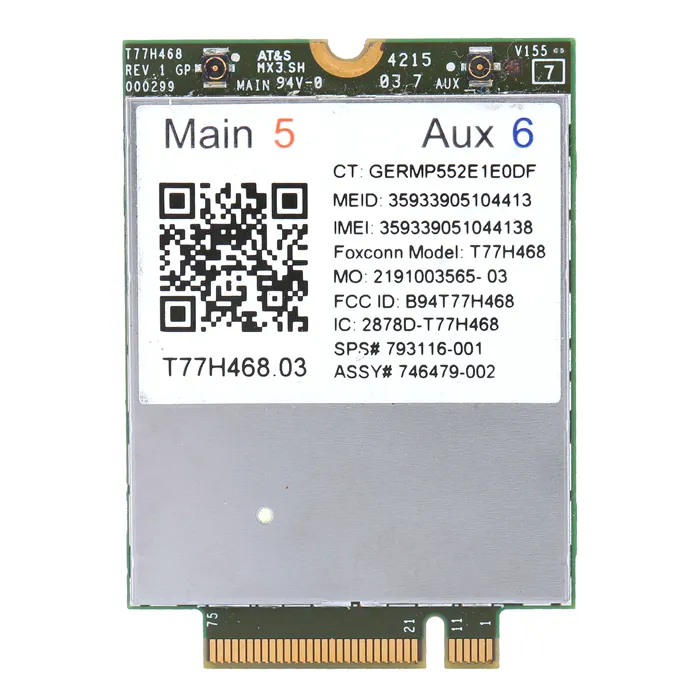 HP 746479-002 | 4G LTE/EV-DO/HSPA+ 4G WWAN Network Card for EliteBook 745 G2 / 840 G2 Refurbished - Hewlett-Packard (ou HP en abrégé) refurbished available on Gotodirect