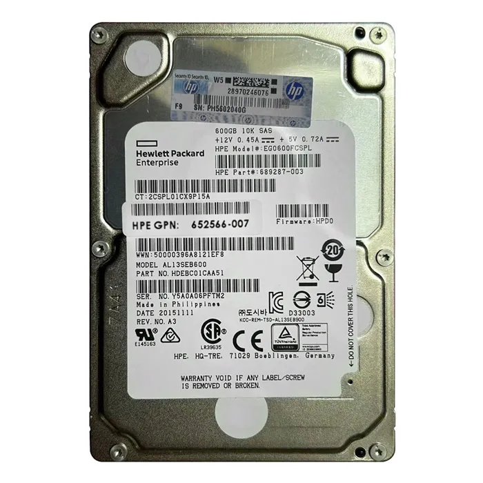 Toshiba AL13SEB600 | 600GB 10000RPM SAS 6Gb/s 64MB Cache 2.5-Inch Hard Drive Refurbished - Toshiba refurbished available on Gotodirect