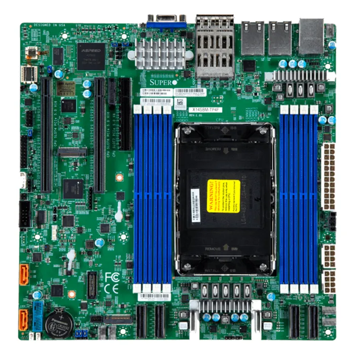 Supermicro X14SBM-TP4F | Intel Xeon 6700/6500 Series Processors with P-Cores or 6700 Series Processors SoC Socket E2 LGA4710 Max 1TB DDR5 micro-ATX Server Motherboard Refurbished -  refurbished available on Gotodirect