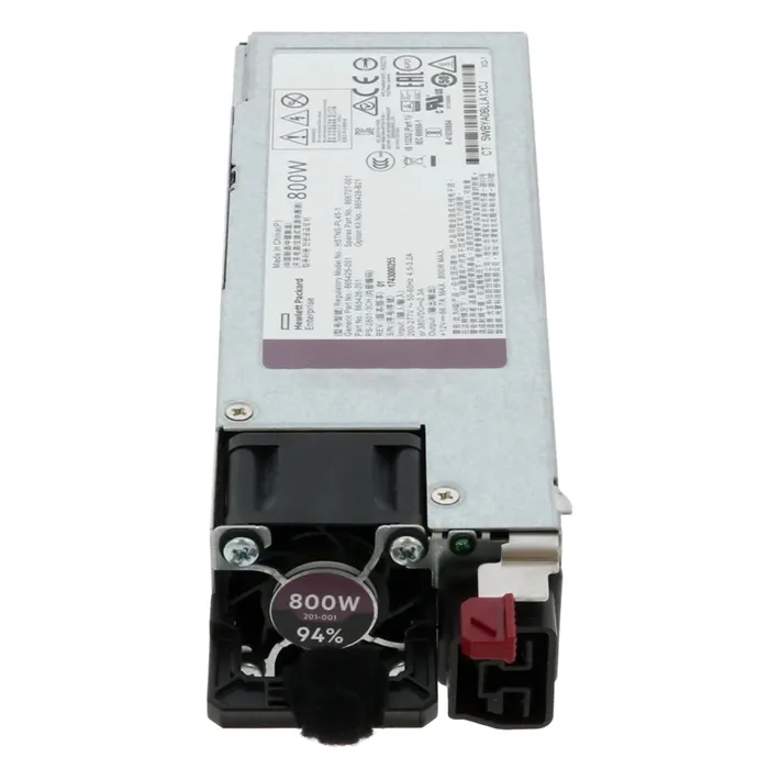 HP 866727-001 | 800-Watts 200-277V AC 50-60Hz 3.2A 80-Plus Platinum Hot-Pluggable Redundant Power Supply for ProLiant DL360 Gen10 Server Refurbished - Hewlett-Packard (ou HP en abrégé) refurbished available on Gotodirect