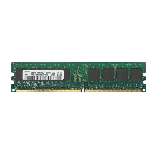 Samsung M378T3253FGO-CCC | 256MB DDR2-400MHz PC2-3200 Non-ECC Unbuffered UDIMM CL3 1Rx8 1.8V 240-Pin Memory Module Refurbished - Samsung refurbished available on Gotodirect