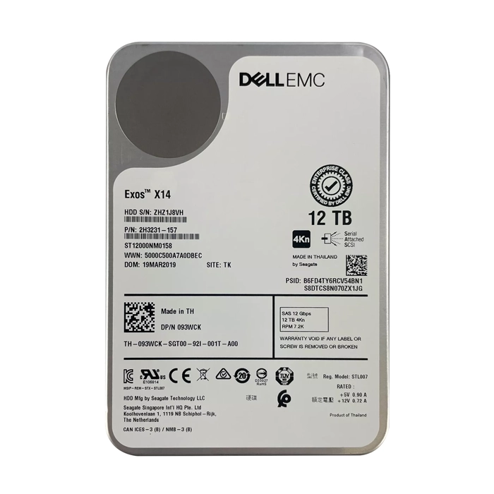 Buy Seagate ST12000NM0158 | Exos X14 12TB 7200RPM 12Gb/s SAS 256MB Cache 3.5-inch Hard Drive Refurbished - $808.61 Seagate ST12000NM0158 | Exos X14 12TB 7200RPM 12Gb/s SAS 256MB Cache 3.5-inch Hard Drive Refurbished - Seagate refurbished available on Gotodirect