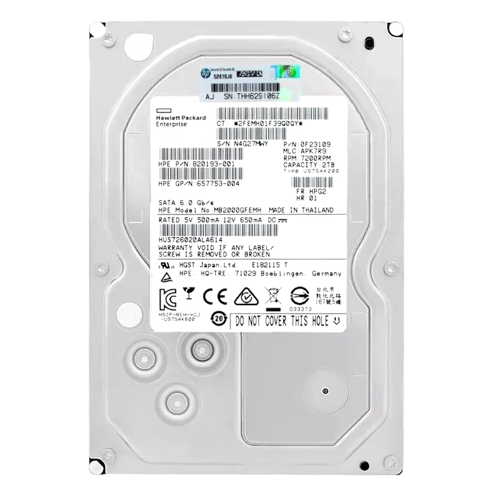 HP MB2000GFEMH | 2TB 7200RPM SATA 6Gb/s Hot-Pluggable (512n) 3.5-Inch Midline Hard Drive for ProLiant Server & Storage Array Refurbished - Hewlett-Packard (ou HP en abrégé) refurbished available on Gotodirect