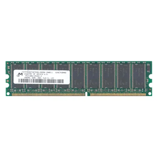 Micron MT9VDDT3272AG-265G4 | 256MB DDR-266MHz PC-2100 ECC Unbuffered UDIMM CL2.5 1Rx8 2.5V 184-Pin Memory Module Refurbished -  refurbished available on Gotodirect