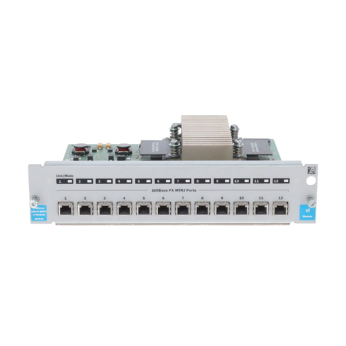 HP J8763-61001 | ProCurve Switch 12 x Ports 100 Base-FX (MTRJ) Network Switch Module Refurbished - Hewlett-Packard (ou HP en abrégé) refurbished available on Gotodirect