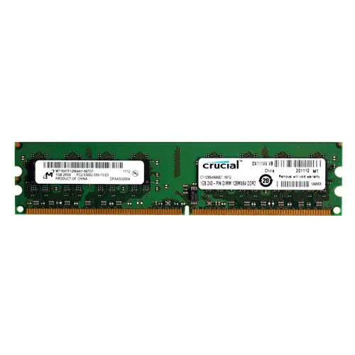 Buy Micron MT16HTF12864AY-667G1 | 1GB DDR2-667MHz PC2-5300 Non-ECC Unbuffered UDIMM CL5 2Rx8 1.8V 240-Pin Memory Module Refurbished - $109.48 Micron MT16HTF12864AY-667G1 | 1GB DDR2-667MHz PC2-5300 Non-ECC Unbuffered UDIMM CL5 2Rx8 1.8V 240-Pin Memory Module Refurbished - refurbished available on Gotodirect