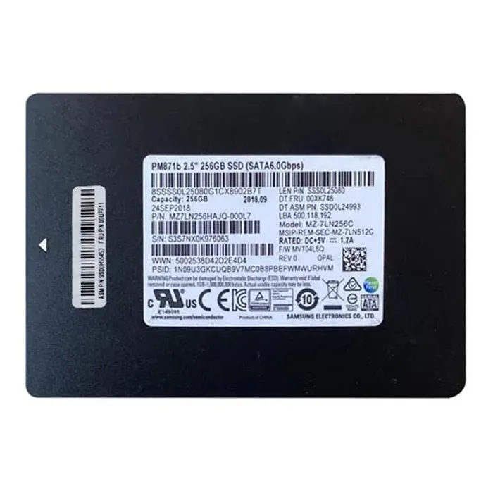 Lenovo 00UP711 | 256GB TLC SATA 6GB/s (Opal) 2.5-Inch Internal Solid State Drive Refurbished - Lenovo refurbished available on Gotodirect