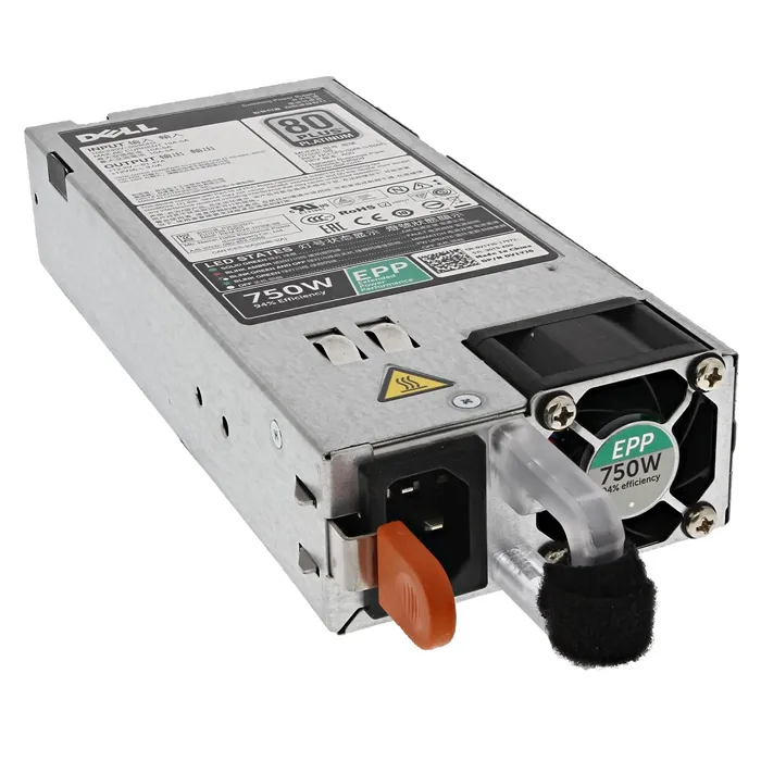 Dell 0W8R3C | 750-Watt 100-240V AC 10A 50-60Hz 80-Plus Platinum Hot-Plug Redundant Power Supply for PowerEdge R530/R630/R730XD/T430/T630 Servers Refurbished - Dell refurbished available on Gotodirect