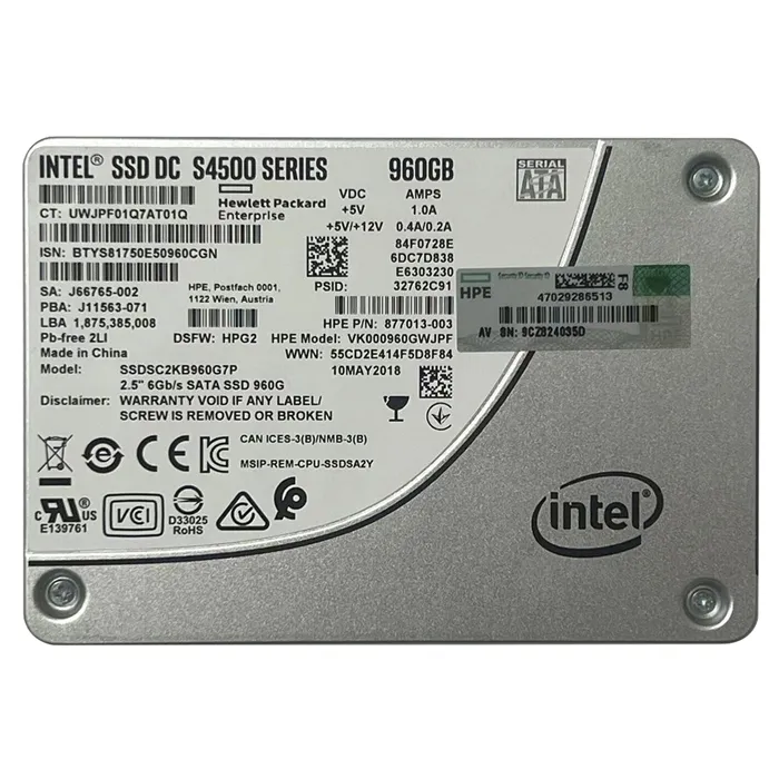 Intel SSDSC2KB960G7P | DC S4500 960GB Triple-Level Cell SATA 6Gb/s 2.5-Inch Solid State Drive Refurbished - Intel refurbished available on Gotodirect