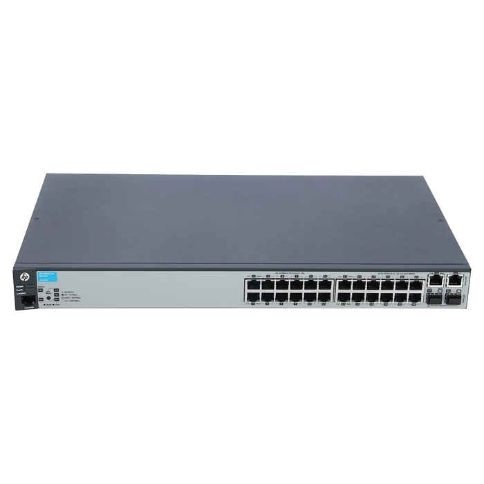 HP J9623-60001 | Aruba 2620 Series 2620-24 24 x 10/100Base-TX RJ-45 and 2 x 10/100/1000Base-T RJ-45  and 2 x SFP (mini-GBIC) Ports Layer 3 Managed Network Fast Ethernet Network Switch Refurbished - Hewlett-Packard (ou HP en abrégé) refurbished available on Gotodirect