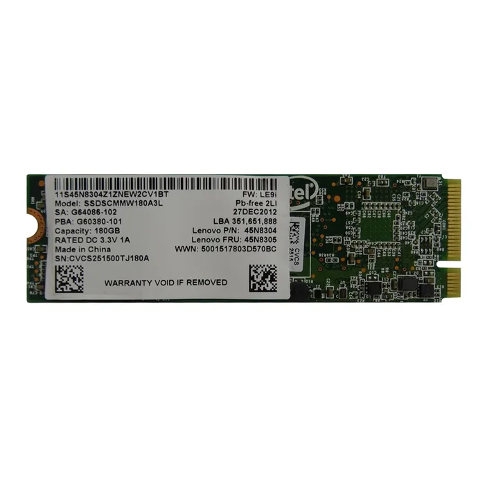 Intel SSDSCMMW180A3L | 521 Series 180GB MLC SATA 6GB/s M.2 2280 Internal Solid State Drive Refurbished - Intel refurbished available on Gotodirect