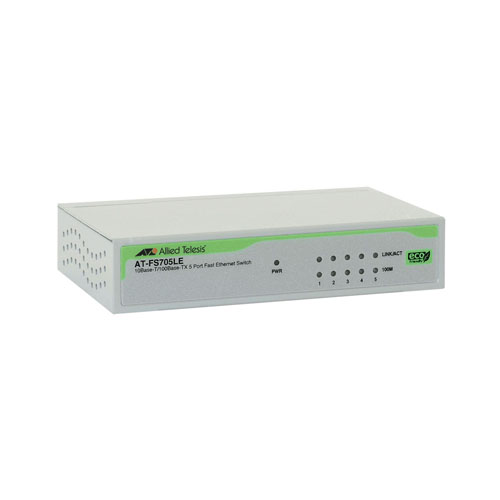 Allied Telesis AT-FS705LE-40 | FS700 Series 5 x Ports 10/100Base-TX Rack-mountable Layer 2 Unmanaged Fast Ethernet Network Switch Refurbished -  refurbished available on Gotodirect