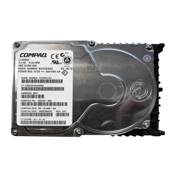HP 180732-009 | 72.8GB 10000RPM Ultra-160 SCSI Hot-Pluggable (LVD) 80-Pin 3.5-Inch Hard Drive Refurbished - Hewlett-Packard (ou HP en abrégé) refurbished available on Gotodirect