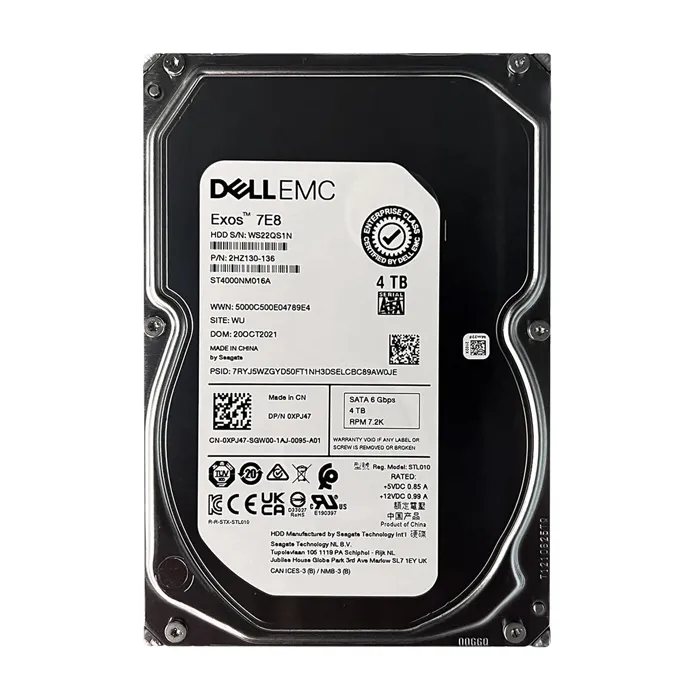 Dell 0XPJ47 | 4TB 7200RPM SATA 6Gb/s Hot-Pluggable (512n) 3.5-Inch Hard Drive for PowerEdge Server Refurbished - Dell refurbished available on Gotodirect