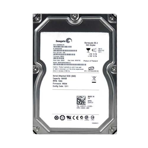 Dell 0YP777 | 500GB 7200RPM SAS 3Gb/s Hot-Pluggable 16MB Cache 3.5-Inch Hard Drive for PowerEdge Servers Refurbished - Dell refurbished available on Gotodirect