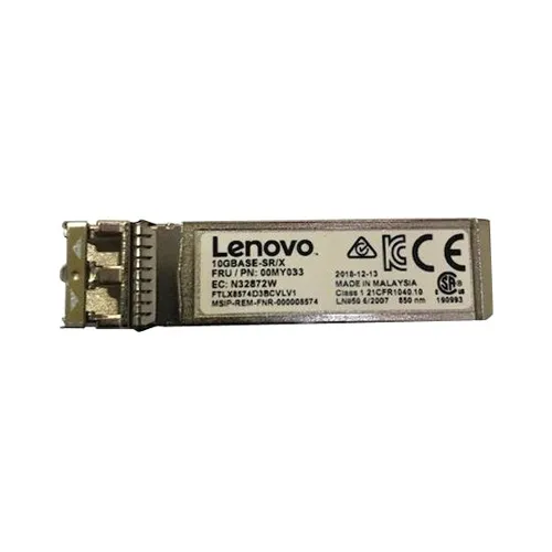 Lenovo 00MY033 | 10Bb/s 10GBase-SR/SX Dual-Band SFP+ Transceiver Module Refurbished - Lenovo refurbished available on Gotodirect