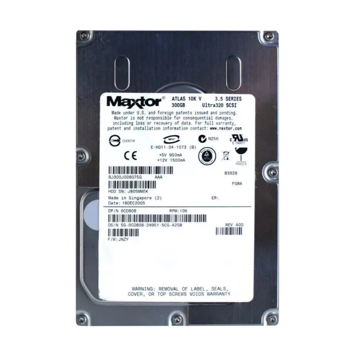 Dell SG0CD808 | 300GB 10000RPM Ultra-320 SCSI 80-Pin Hot Swap 8MB Cache 3.5-Inch Internal Hard Drive for PowerEdge 1800 1850 2800 2850 6800 and 6850 Refurbished - Dell refurbished available on Gotodirect
