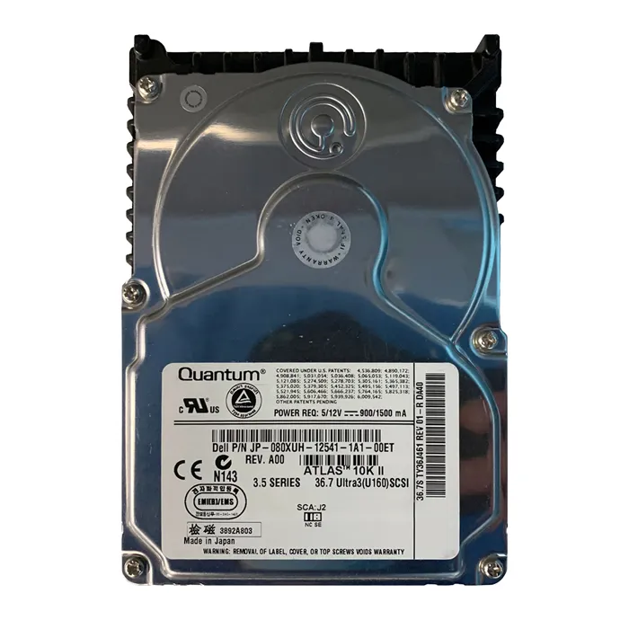 Dell JP080XUH | 36GB 10000RPM Ultra-160 SCSI 80-Pin 8MB Cache 3.5-Inch Internal Hard Drive Refurbished - Dell refurbished available on Gotodirect