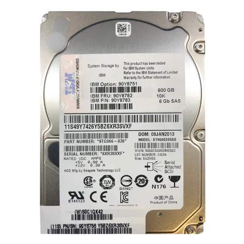 IBM 90Y8758 | 600GB 10000RPM SAS 6Gb/s 64MB Cache Hot Swapable 2.5-Inch Hard Drive Refurbished -  refurbished available on Gotodirect