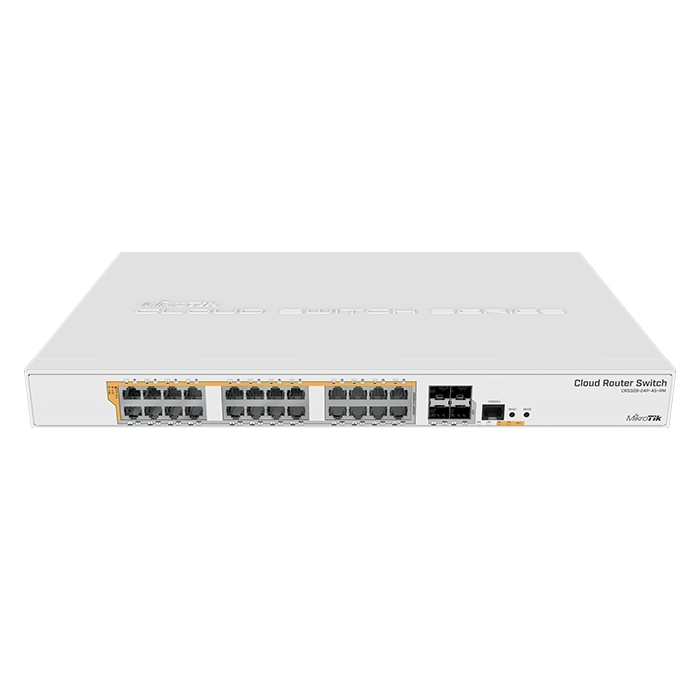 Mikrotik CRS328-24P-4S+RM | 24x Gigabit Ethernet PoE+ with 4x 10GbE SFP+ Ports Rack-mountable Managed Switch Refurbished - MikroTik refurbished available on Gotodirect