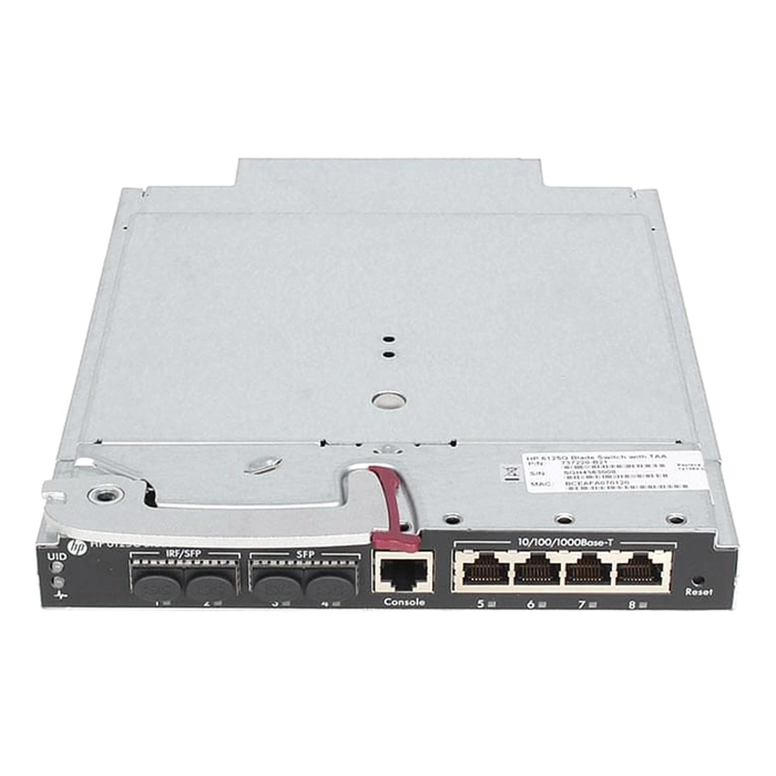 HP 737220-B21 | 8-Port 1000Base-T Layer-3 Managed Gigabit Ethernet Blade Switch Refurbished - Hewlett-Packard (ou HP en abrégé) refurbished available on Gotodirect