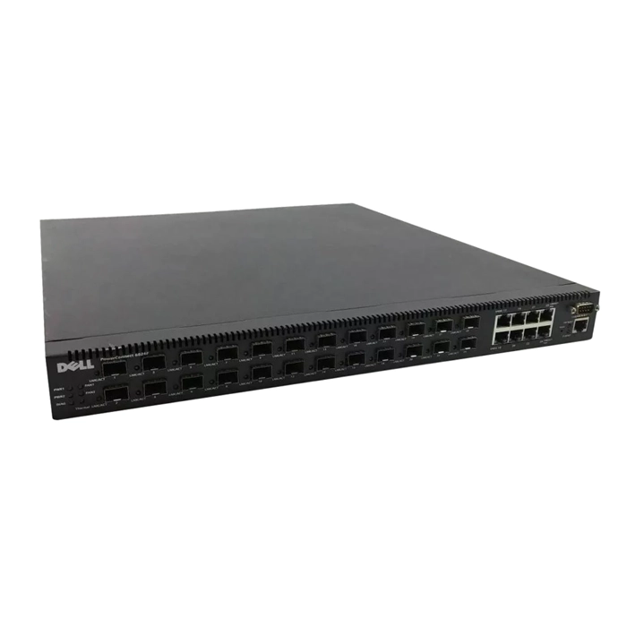 Dell 6024F | PowerConnect 24 x SFP Ports 1000Base-T + 8 x Combo SFP Ports 10/100/1000Base-T Layer 3 Managed 1U Rack-mountable Gigabit Ethernet Fiber Switch Refurbished - Dell refurbished available on Gotodirect