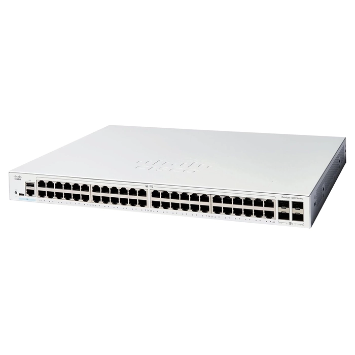 Cisco C1200-48T-4X | Catalyst 1200-48T-4X 48x Gigabit Ethernet PoE+ Ports with 4x 10G SFP+ Ports Layer 3 Rack Mountable Managed Network Switch Refurbished - Cisco Systems Inc. refurbished available on Gotodirect