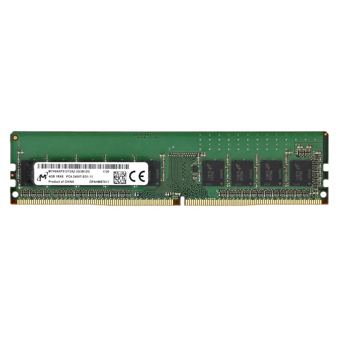 Micron MTA9ASF51272AZ-2G3 | 4GB DDR4-2400MHz PC4-19200 ECC Unbuffered UDIMM CL17 1Rx8 1.2V 288-Pin Memory Module Refurbished -  refurbished available on Gotodirect