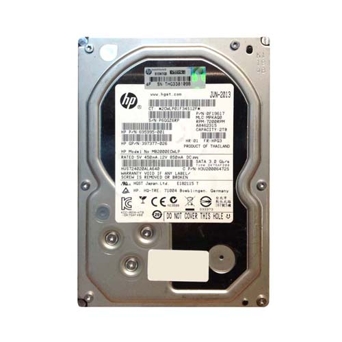 HP 695995-001 | 2TB 7200RPM SATA 3Gb/s Hot Pluggable LFF 3.5-Inch Hard Drive for ProLiant ML370 Gen7 Refurbished - Hewlett-Packard (ou HP en abrégé) refurbished available on Gotodirect