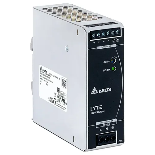 Delta DRL-24V120W1AA | 120-Watt 24V 5A DIN Rail Power Supply Refurbished -  refurbished available on Gotodirect