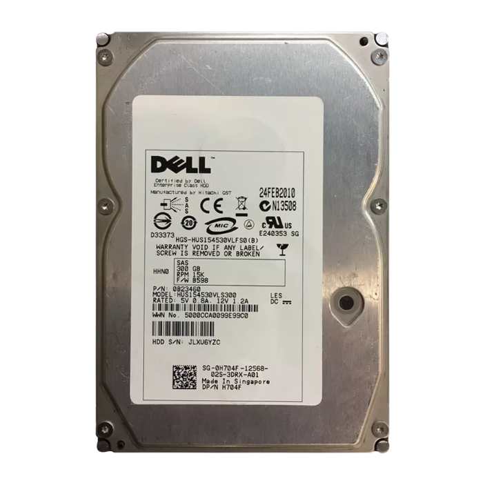 Dell H704F | 300GB 15000RPM SAS 3Gb/s Hot-Pluggable 3.5-Inch Hard Drive for PowerEdge Servers Refurbished - Dell refurbished available on Gotodirect