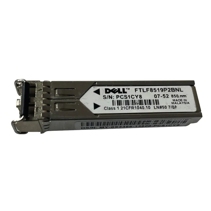 Dell 0X3366 | PowerConnect 2Gb/s 1000Base-SX Multi-Mode Fibre 850nm 500m Duplex LC Connector GBIC Transceiver Module Refurbished - Dell refurbished available on Gotodirect