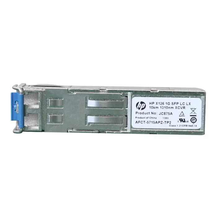 Buy HP JC875A | X126 1Gb/s 1000Base-LX Single-Mode Fibre 1310nm 15km LC Connector SFP Transceiver Module Refurbished - $147.50 HP JC875A | X126 1Gb/s 1000Base-LX Single-Mode Fibre 1310nm 15km LC Connector SFP Transceiver Module Refurbished - Hewlett-Packard (ou HP en abrégé) refurbished available on Gotodirect