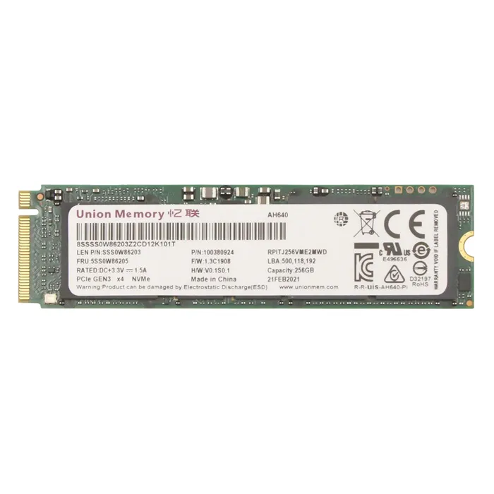 Lenovo 5SS0W86205 | 256GB MLC PCI Express 3.0 x4 M.2 2280 Internal Solid State Drive Refurbished - Lenovo refurbished available on Gotodirect