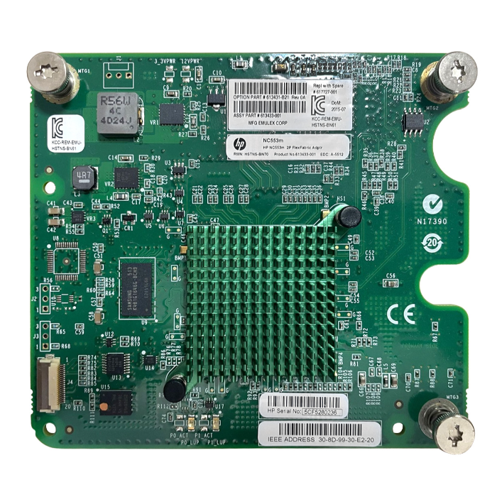 HP 613431-B21 | FlexFabric Dual-Ports 10Gb/s 10GBase-KX4 10 Gigabit Ethernet Mezzanine Flex-10 Network Adapter Refurbished - Hewlett-Packard (ou HP en abrégé) refurbished available on Gotodirect