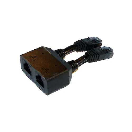 Dell K9703 | Dual Dongle (Black) for RJ45 phone extension for Dual NIC Connector Refurbished - Dell refurbished available on Gotodirect