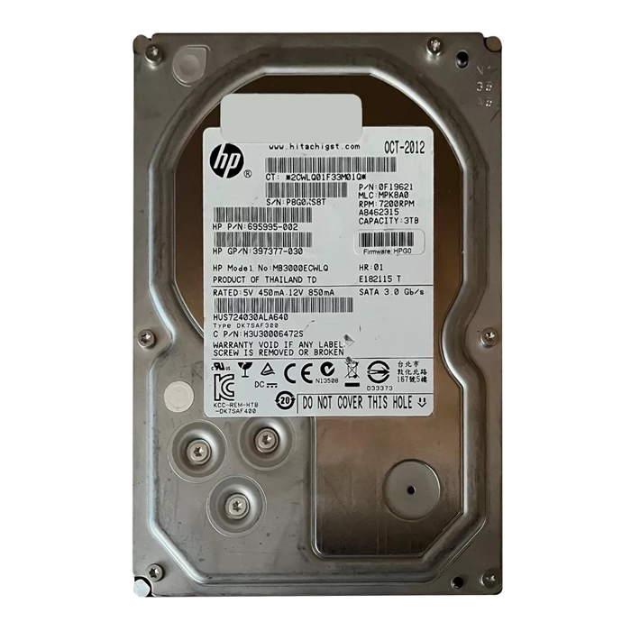 HGST H3U30006472S | Ultrastar 7K3000 Series 3TB 7200RPM SATA 6Gb/s 64MB Cache 512e 3.5-inch Enterprise Hard Drive Refurbished - HGST (a subsidiary of Western Digital) refurbished available on Gotodirect