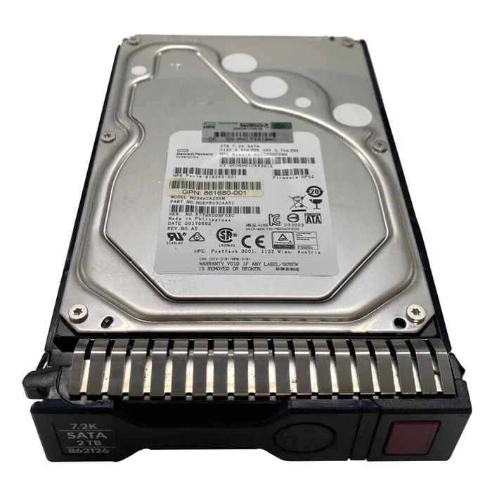 HP 862126-001 | 2TB 7200RPM SATA 6Gb/s Hot-Pluggable 3.5-Inch Midline Hybrid Hard Drive for ProLiant Server & Storage Array Refurbished - Hewlett-Packard (ou HP en abrégé) refurbished available on Gotodirect