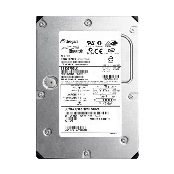 Dell C3690 | 36GB 15000RPM Ultra320 SCSI Hot-Pluggable 80-Pin 3.5-Inch Hard Drive for PowerEdge Servers Refurbished - Dell refurbished available on Gotodirect