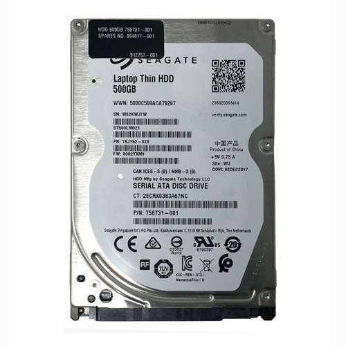 HP 864817-001 | 500GB 7200RPM SATA 2.5-inch Hard Drive Refurbished - Hewlett-Packard (ou HP en abrégé) refurbished available on Gotodirect