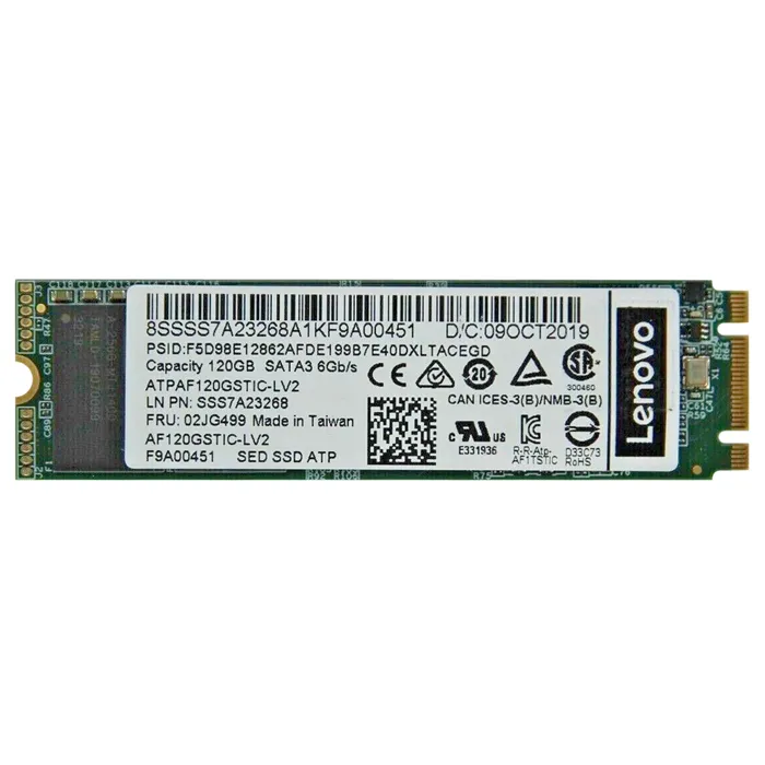 Lenovo 02JG499 | 128GB SATA 6GB/s ATP A600i Industrial Opal SED M.2 2280 Internal Solid State Drive for ThinkSystem Refurbished - Lenovo refurbished available on Gotodirect